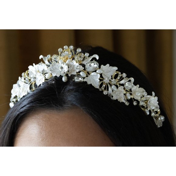 Bridal Headband Crystal, Wedding Headband, Wedding Tiara, Wedding Headpiece - Picture 6 of 10